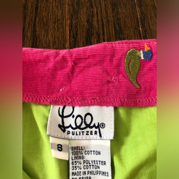 Lilly Pulitzer Girls 8 Pink Corduroy Duck Embroidered Pants w/Pockets - GUC! - Picture 6 of 12